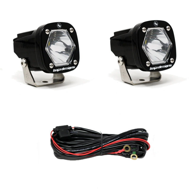 Baja Designs S1 Spot LED Light w/ Mounting Bracket Pair 387801