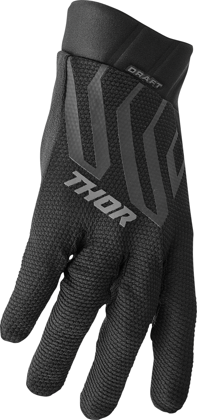 THOR Draft Gloves - Black/Charcoal - Large 3330-6803