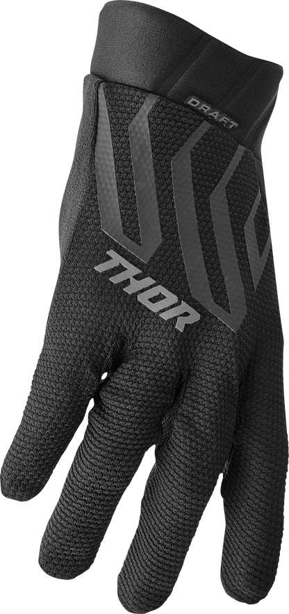 THOR Draft Gloves - Black/Charcoal - Large 3330-6803