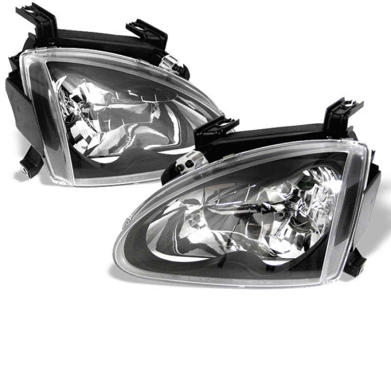 Spyder Honda Del Sol 93-97 Crystal Headlights Black HD-YD-HD93-BK 5012586