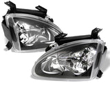 Spyder Honda Del Sol 93-97 Crystal Headlights Black HD-YD-HD93-BK 5012586