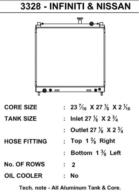 CSF 04-15 Nissan Titan Armada Radiator 3328