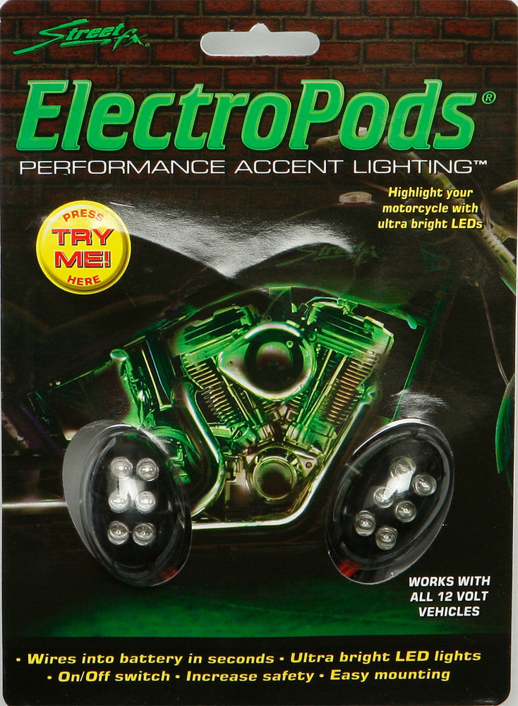 STREETFX Oval Light Kit Black W/Purple Led 1042520