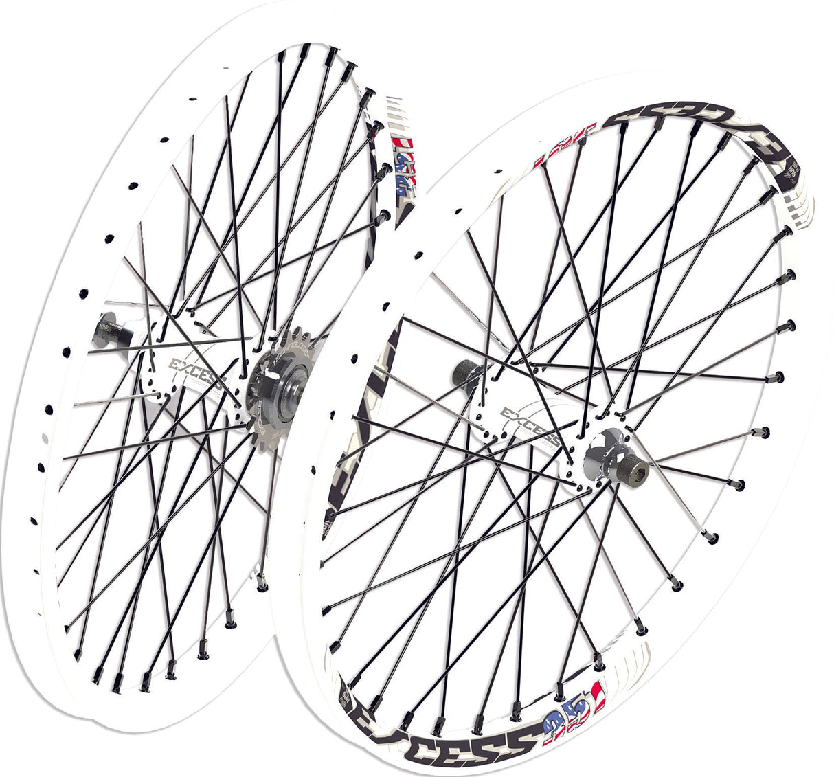 EXCESS 351 Pro Wheel Set White 20x1.75" EXWH0175WHWH