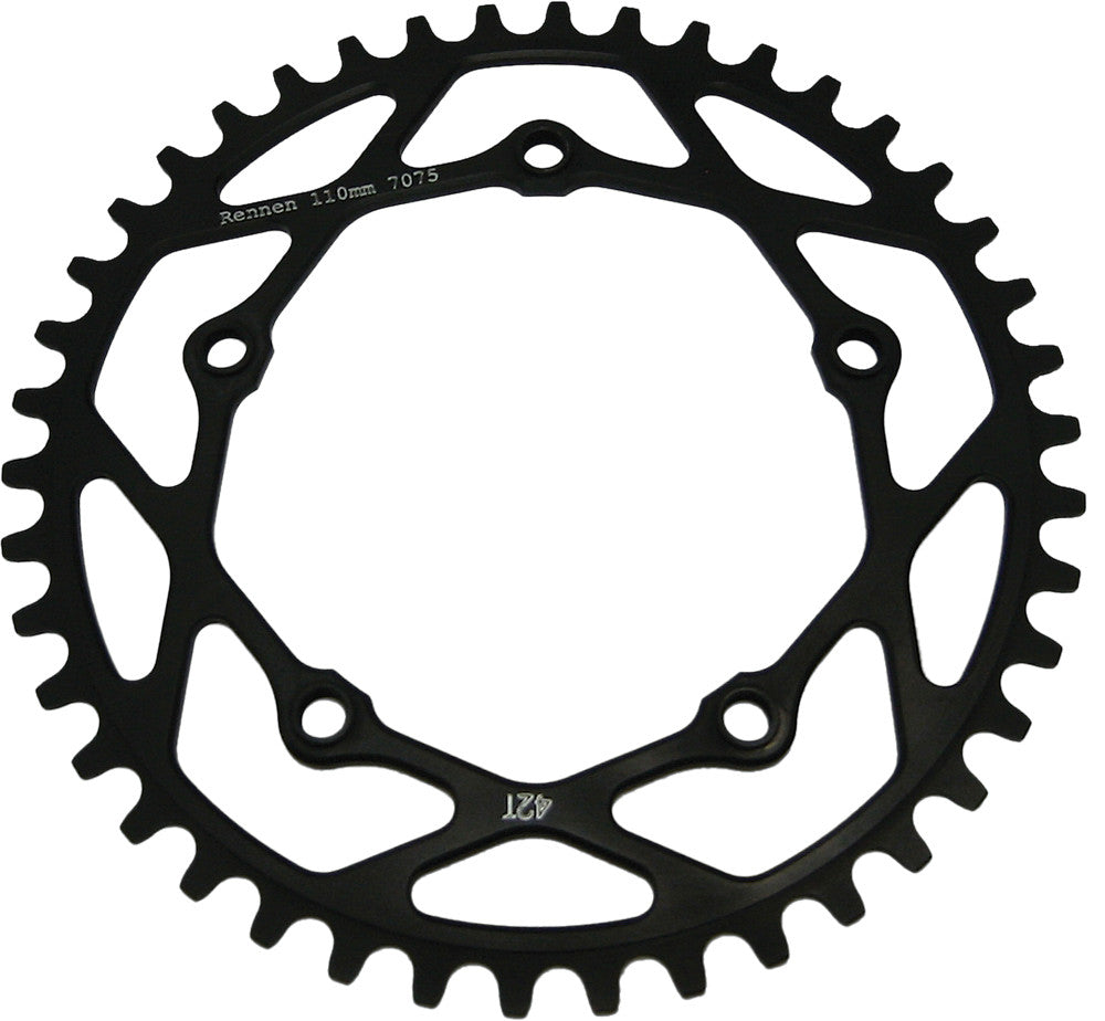 RENNEN 5-Bolt Threaded 38.8t Black 5 BOLT 110MM:38.8TB