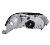 ANZO 1999-2000 Honda Civic Crystal Headlights Gun-Metal Gray 121234