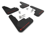 Rally Armor 21-23 Ford Mustang Mach-E Black UR Mud Flap w/ Red Logo MF96-UR-BLK-RD