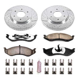 Power Stop 90-99 Jeep Cherokee Front Z36 Truck & Tow Brake Kit K2119-36