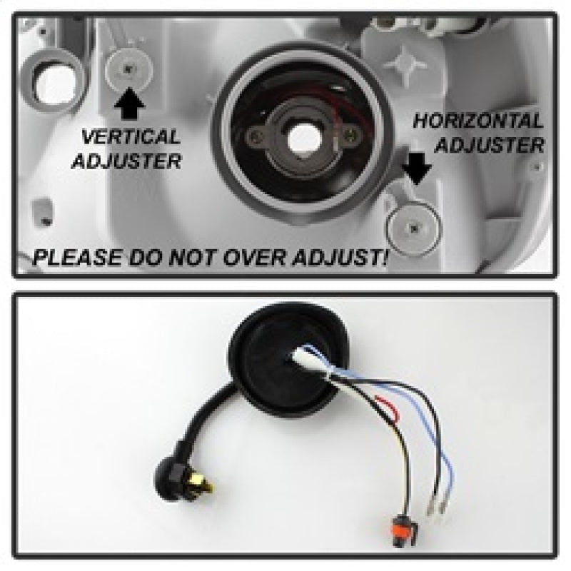 xTune Toyota Tacoma 12-15 Headlights - Light Bar DRL - Black PRO-JH-TTA12-LBDRL-BK 9037542