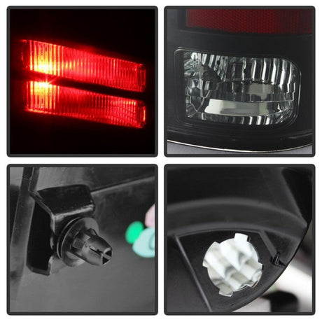 Spyder Dodge Ram 1500 09-14 LED Tail Lights Incandescent- Blk Smke ALT-YD-DRAM09-LED-BSM 5078124