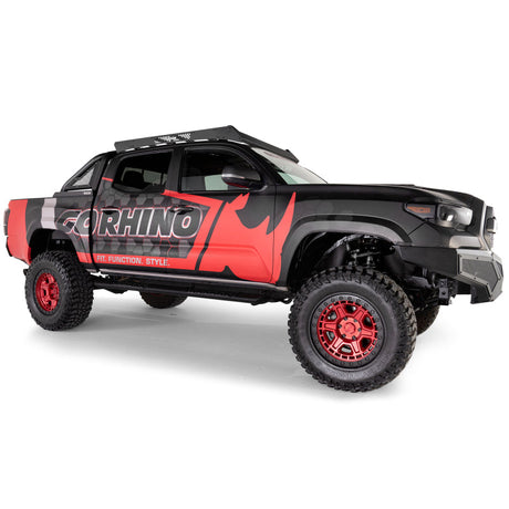 Go Rhino 16-23 Toyota Tacoma DC Ceros Low Profile Roof Rack - Tex. Blk 5933000T
