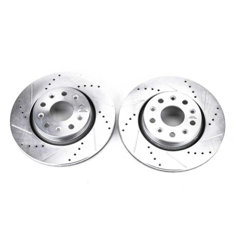 Power Stop 18-19 Jeep Wrangler Front Evolution Drilled & Slotted Rotors - Pair AR8386XPR