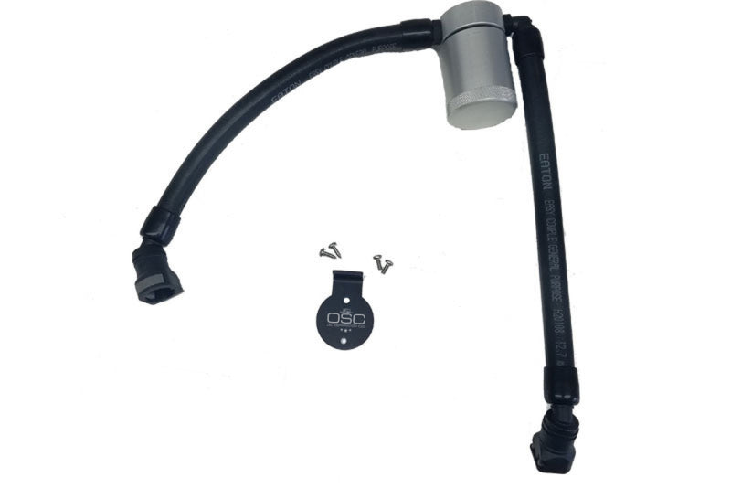 J&L 05-10 Ford F-150 5.4L Driver Side Oil Separator 3.0 - Clear Anodized 3033D-C
