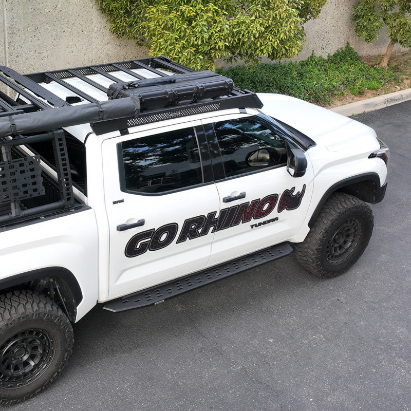 Go Rhino 22-23 Toyota Tundra CrewMax Ceros Low Profile Roof Rack - Tex. Blk 5933180T