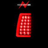 ANZO 1999-2002 Chevy Silverado 1500 LED Taillights Plank Style Black w/Clear Lens 311330