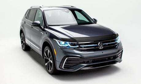 AVS 18-21 Volkswagen Tiguan Aeroskin Low Profile Hood Shield - Smoke 322198