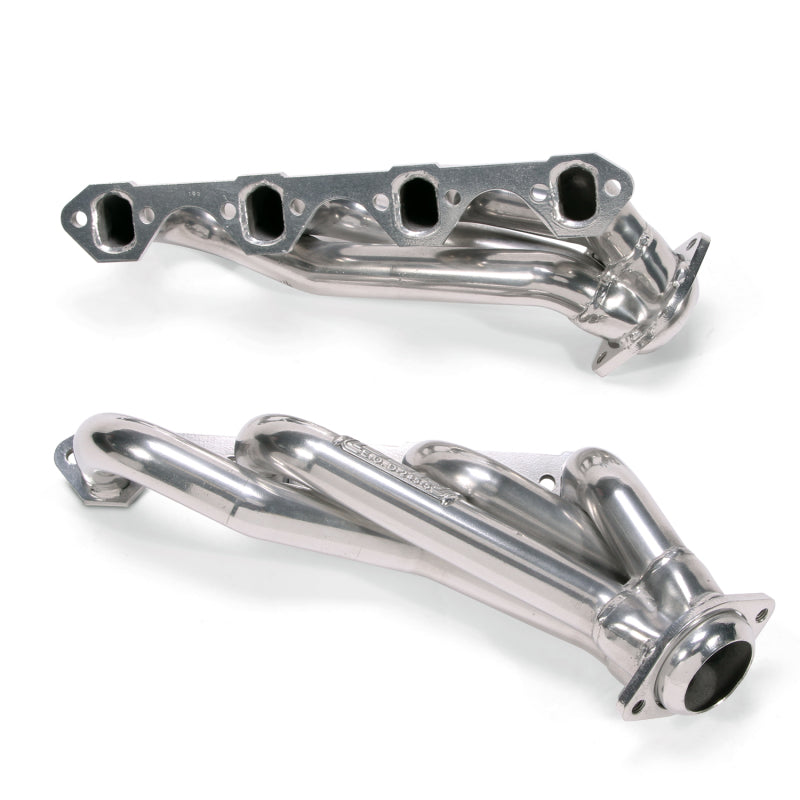 BBK 79-93 Mustang 5.0 Shorty Unequal Length Exhaust Headers - 1-5/8 Silver Ceramic 15150