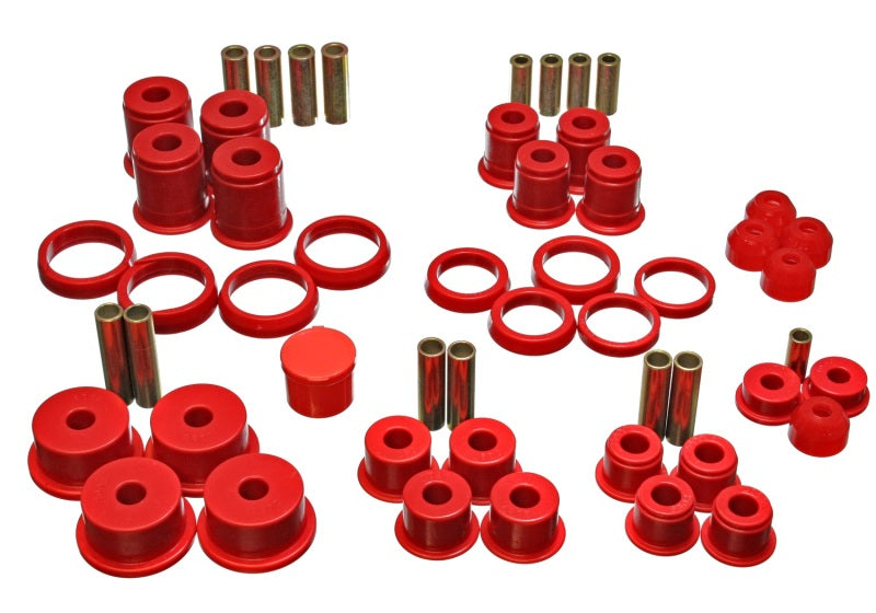 Energy Suspension 84-01 Jeep Cherokee/Wagoneer/Comanche Red Hyper-Flex Master Bushing Set 2.18105R