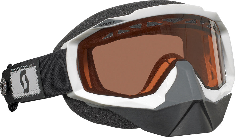 SCOTT Hustle Snocross Goggle W/Speed Strap White W/Acs Rose Lens 217785-0002108