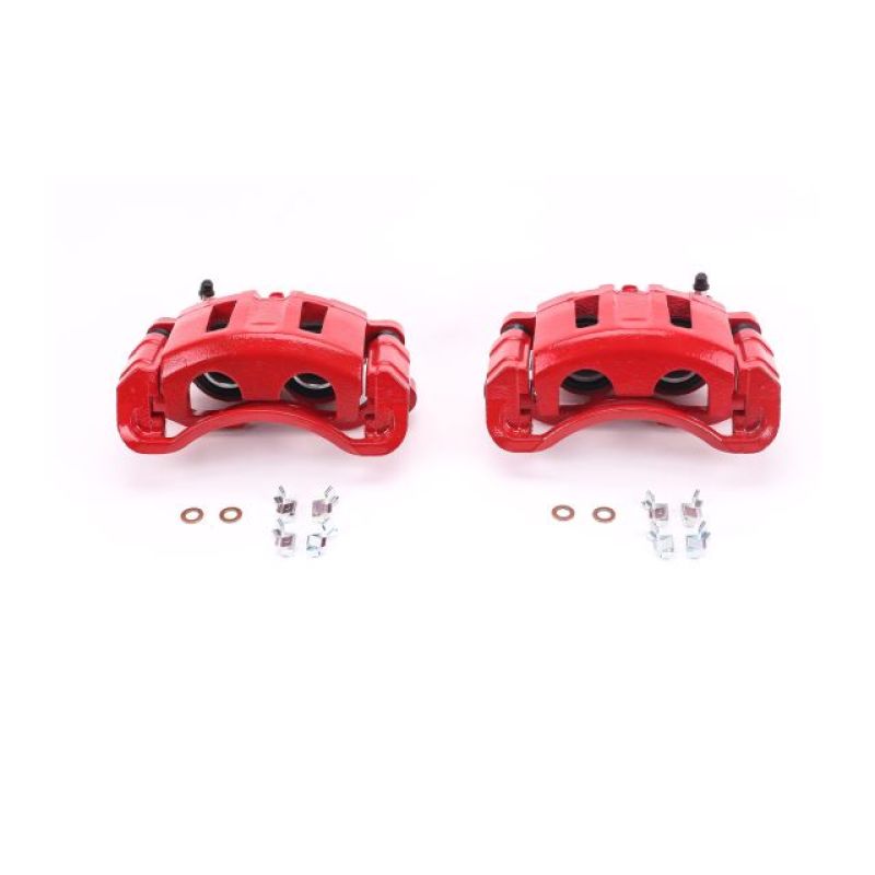 Power Stop 98-05 Chevrolet Blazer Front Red Calipers w/Brackets - Pair S4694