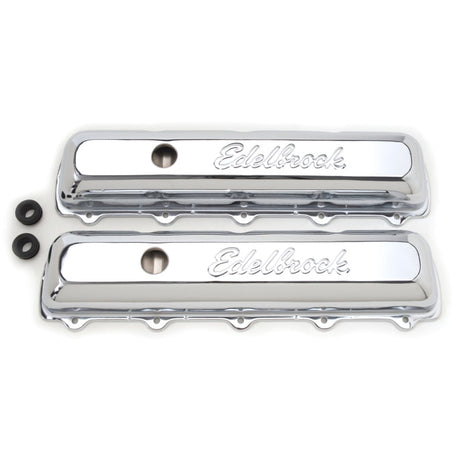 Edelbrock Valve Cover Signature Series Oldsmobile 350-455 CI V8 Chrome 4485