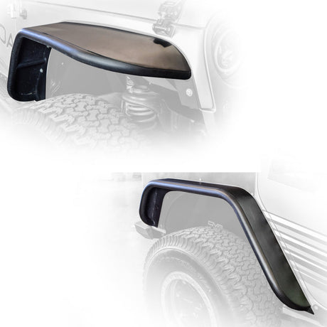 DV8 Offroad 07-18 Jeep Wrangler JK Front & Rear Flat Tube Fenders FENDB-02