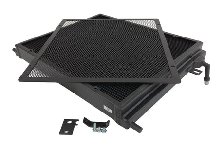 CSF BMW B58/B48 Front Mount Triple-Pass Heat Exchanger w/Rock Guard - Black 8131B