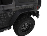 Bushwacker 2018+ Jeep Wrangler (JL) Unlimited Flat Style Flares 4pc - Black 10923-07
