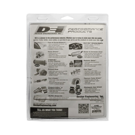 DEI Pipe Shield w/Stainless Steel Clamps - 6in x 12in - Titanium 10450