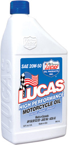 LUCASHigh Performance Oil 20w-50 Qt10700