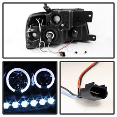 Spyder Ford F150 04-08 Projector Headlights V 2 CCFL Halo LED Blk Smke PRO-YD-FF15004-CCFL-G2-BSM 5078834