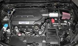 K&N 13-14 Honda Accord 3.5L V6 69 Series Typhoon Air Intake System - Silver Cold Air Intake Kit 69-1212TS