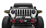 Bushwacker 18-22 Jeep Wrangler 2/4dr / 20-22 Jeep Gladiator Trail Armor Hood Armor (3pc) - Tex. Blk 14131