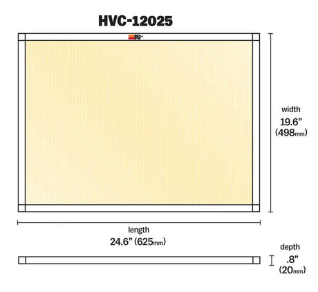K&N HVAC Filter - 20 x 25 x 1
