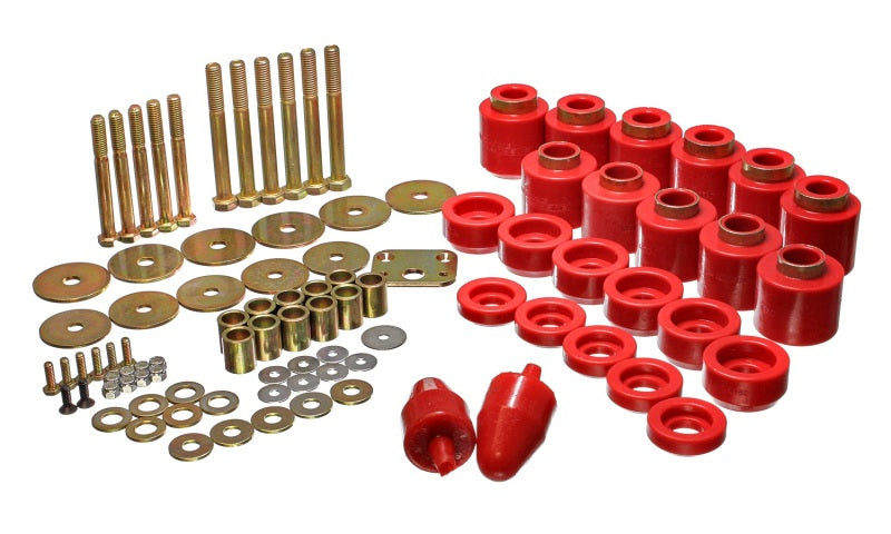 Energy Suspension 1in Body Lift Kit - Red 2.4108R