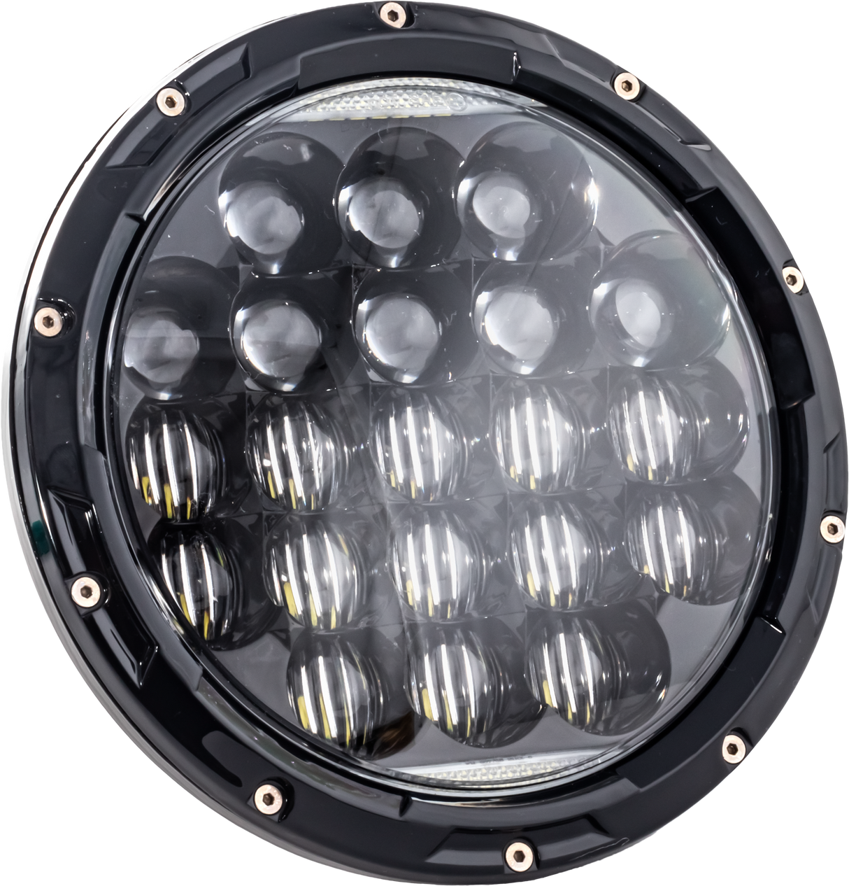 LETRIC LIGHTING CO7" Led Aggressive Hdlight Blk IndianLLC-ILHC-7A