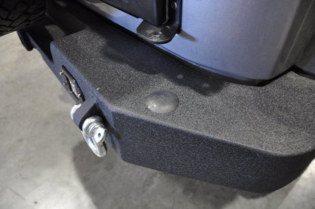 DV8 Offroad 07-18 Jeep Wrangler JK Full Length Rear Bumper w/ Light Holes RBSTTB-11