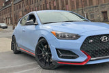 Rally Armor 2019+ Hyundai Veloster N UR Black Mud Flap w/ Silver Logo MF57-UR-BLK/SIL