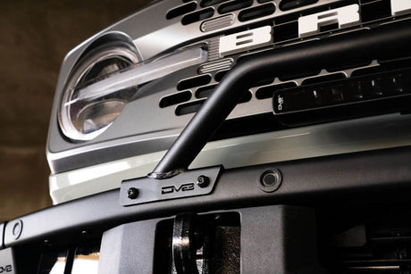DV8 Offroad 2021-2022 Ford Bronco (Not For Factory Plastic Bumper) Factory Bumper Bull Bar - Black LBBR-06