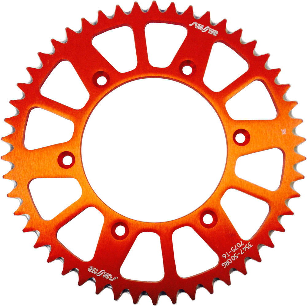 SUNSTAR Rear Sprocket Aluminum 50t-520 Org Hus/Husq/Ktm 5-354750OR