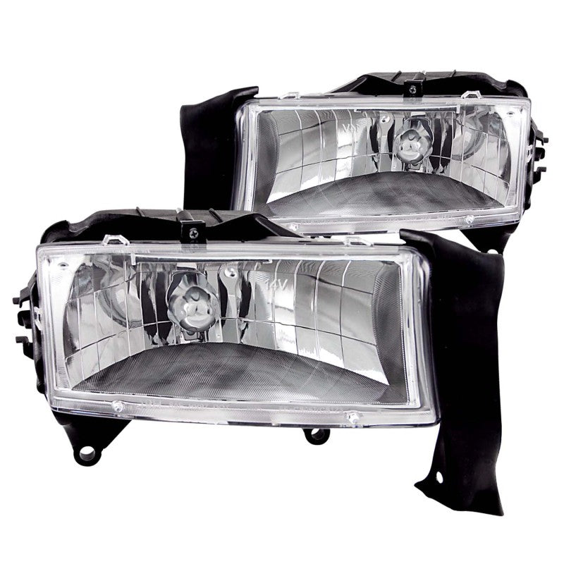 ANZO 1997-2004 Dodge Dakota Crystal Headlights Chrome 111021