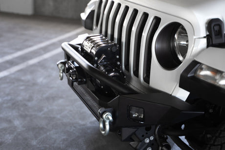 DV8 Offroad 18-23 Jeep Wrangler JL / 20-23 Jeep Gladiator JT FS-7 Mid-Width Winch Front Bumper FBJL-07