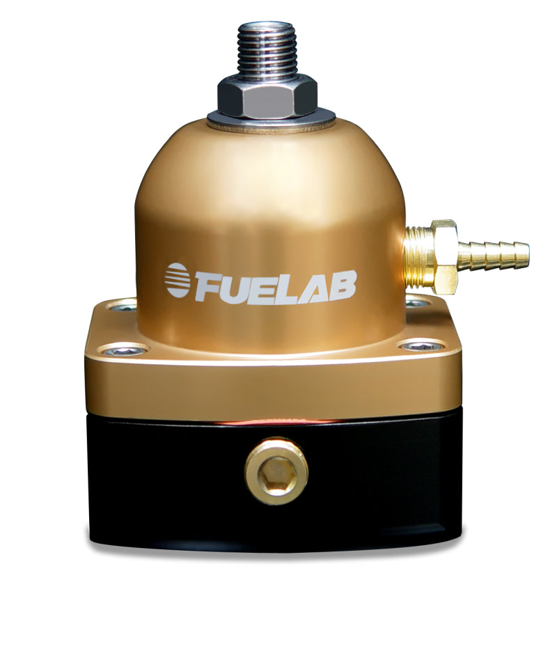 Fuelab 515 EFI Adjustable FPR 25-90 PSI (2) -6AN In (1) -6AN Return - Gold 51502-5