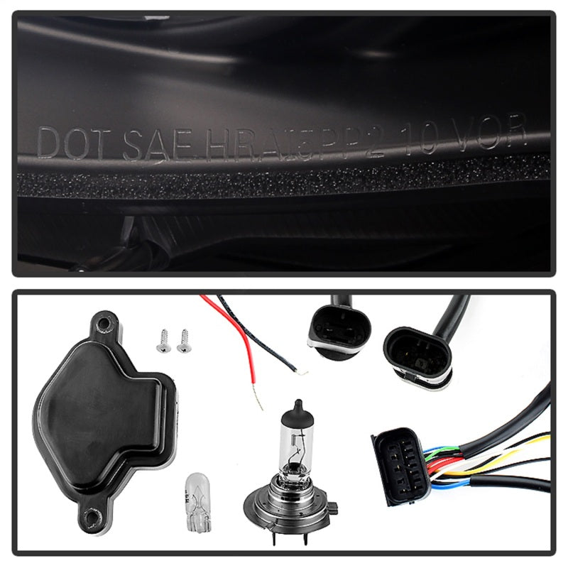 Spyder BMW E46 3-Series 02-05 4DR Projector Headlights 1PC LED Halo Blk PRO-YD-BMWE4602-4D-AM-BK 5042415