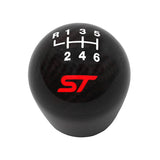 Ford Racing Focus ST Black Carbon Fiber Shift Knob 6 Speed M-7213-FSTCF