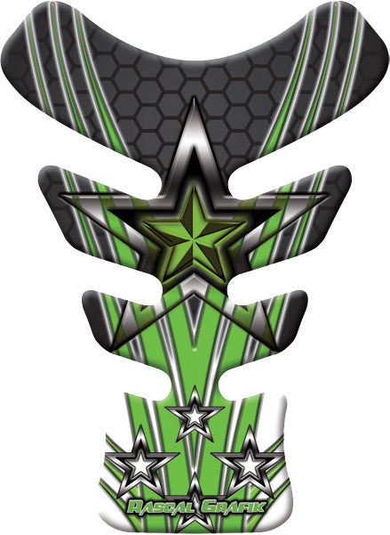 RASCAL GRAFIK Mini Tank Pad Green Stars RA38868
