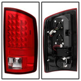 Spyder Dodge Ram 07-08 1500/Ram 07-09 2500/3500 LED Tail Lights Red Clear ALT-YD-DRAM06-LED-RC 5002631