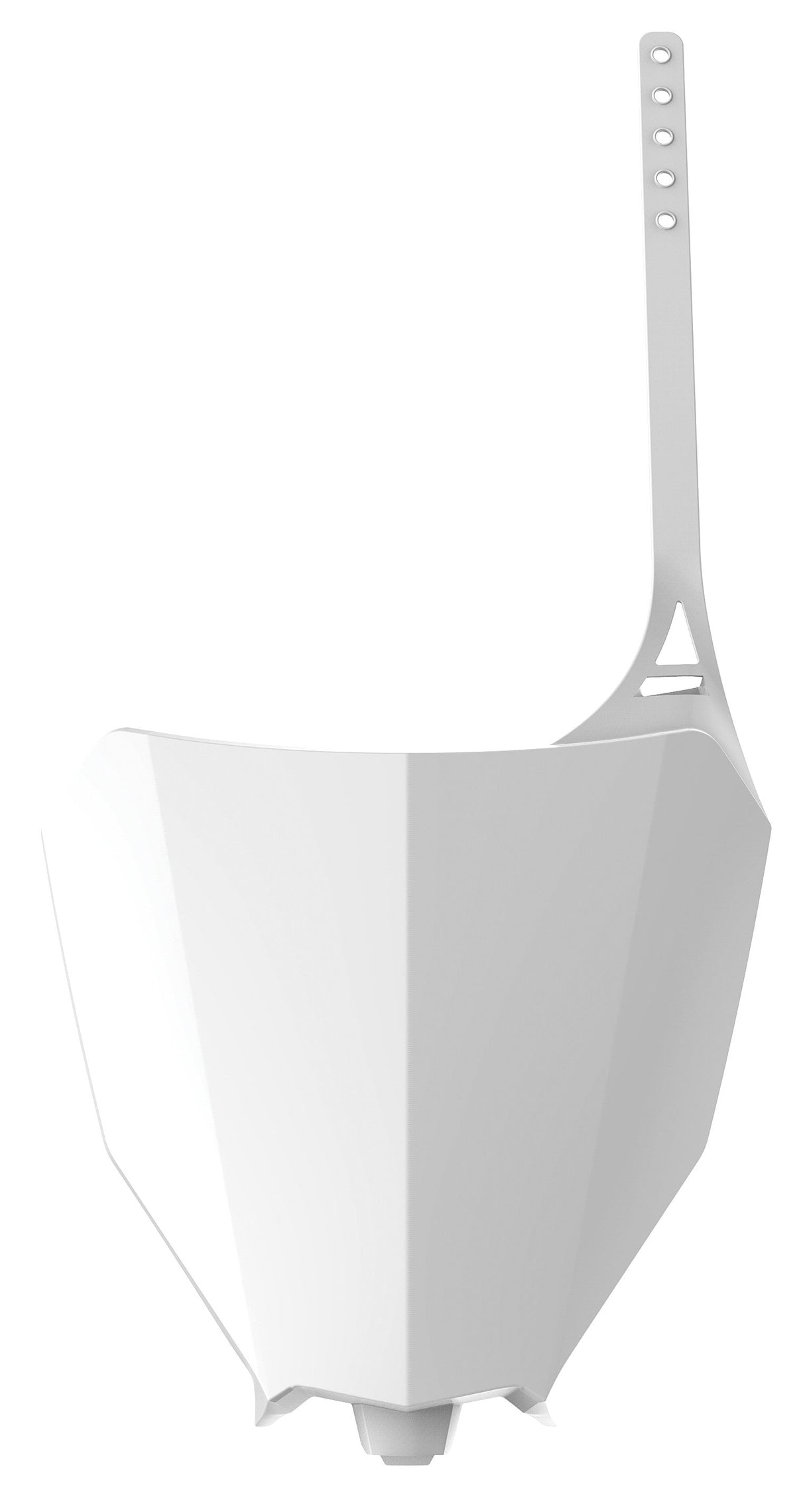 POLISPORT Front Number Plate White 8666300001