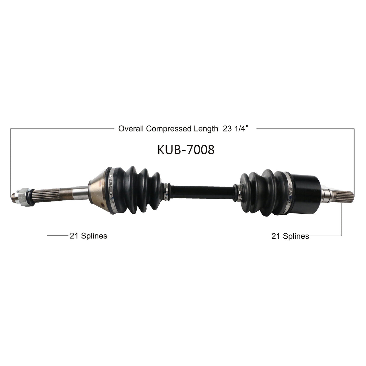 OPEN TRAILOe 2.0 Axle FrontKUB-7008