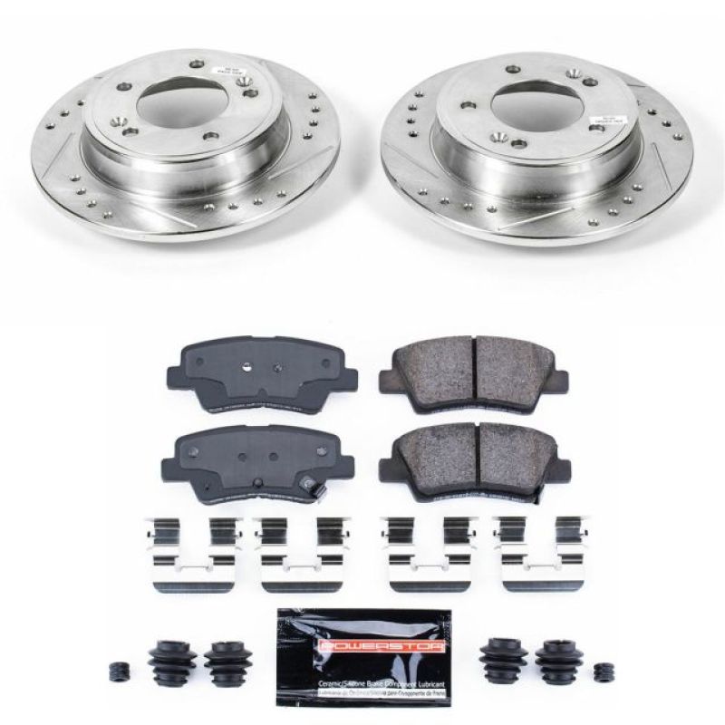Power Stop 12-17 Hyundai Veloster Rear Z23 Evolution Sport Brake Kit K6502